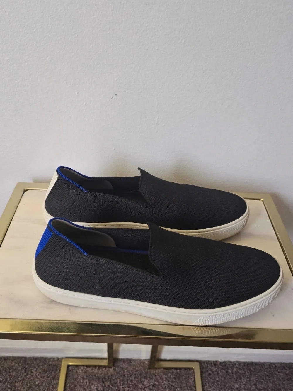 Rothy’s  Black Original Slip-On Sneakers Women's Size 9-10.5
